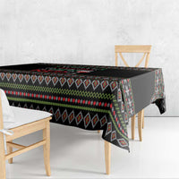 White and Red Christmas Wine Tablecloth with Festive Pattern and Holiday Cheer - Wonder Print Shop