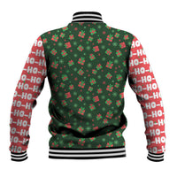 Go Jesus It's Your Birthday Christmas Baseball Jacket with Presents and Festive Pattern - Wonder Print Shop