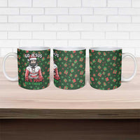 Go Jesus It's Your Birthday Christmas Ceramic Mug with Presents and Festive Pattern - Wonder Print Shop