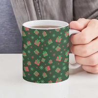 Go Jesus It's Your Birthday Christmas Ceramic Mug with Presents and Festive Pattern - Wonder Print Shop