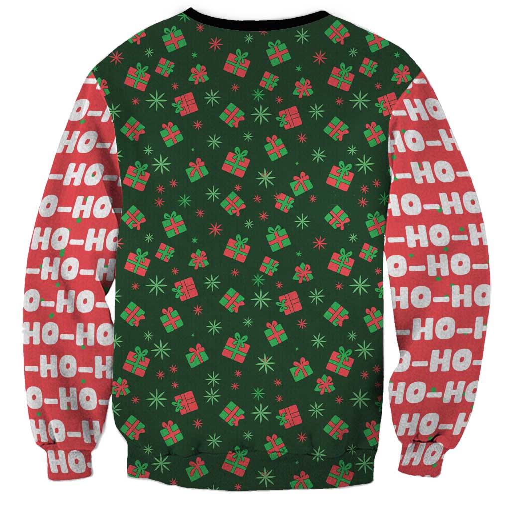 Go Jesus It's Your Birthday Christmas Sweatshirt with Presents and Festive Pattern - Wonder Print Shop
