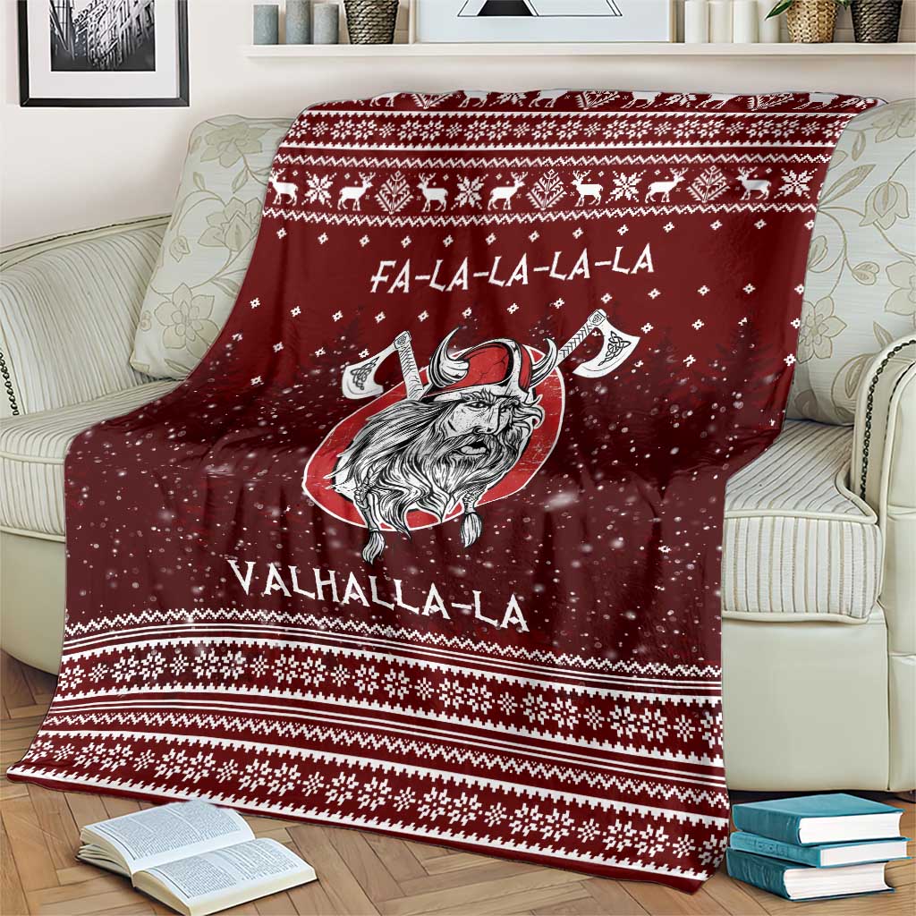 Vikings Fa La La La Christmas Blanket Xmas Holiday Patterns - Wonder Print Shop
