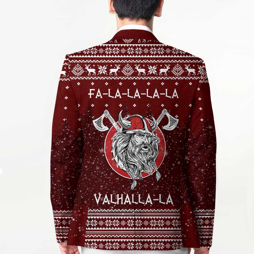 Vikings Fa La La La Christmas Blazer Xmas Holiday Patterns - Wonder Print Shop