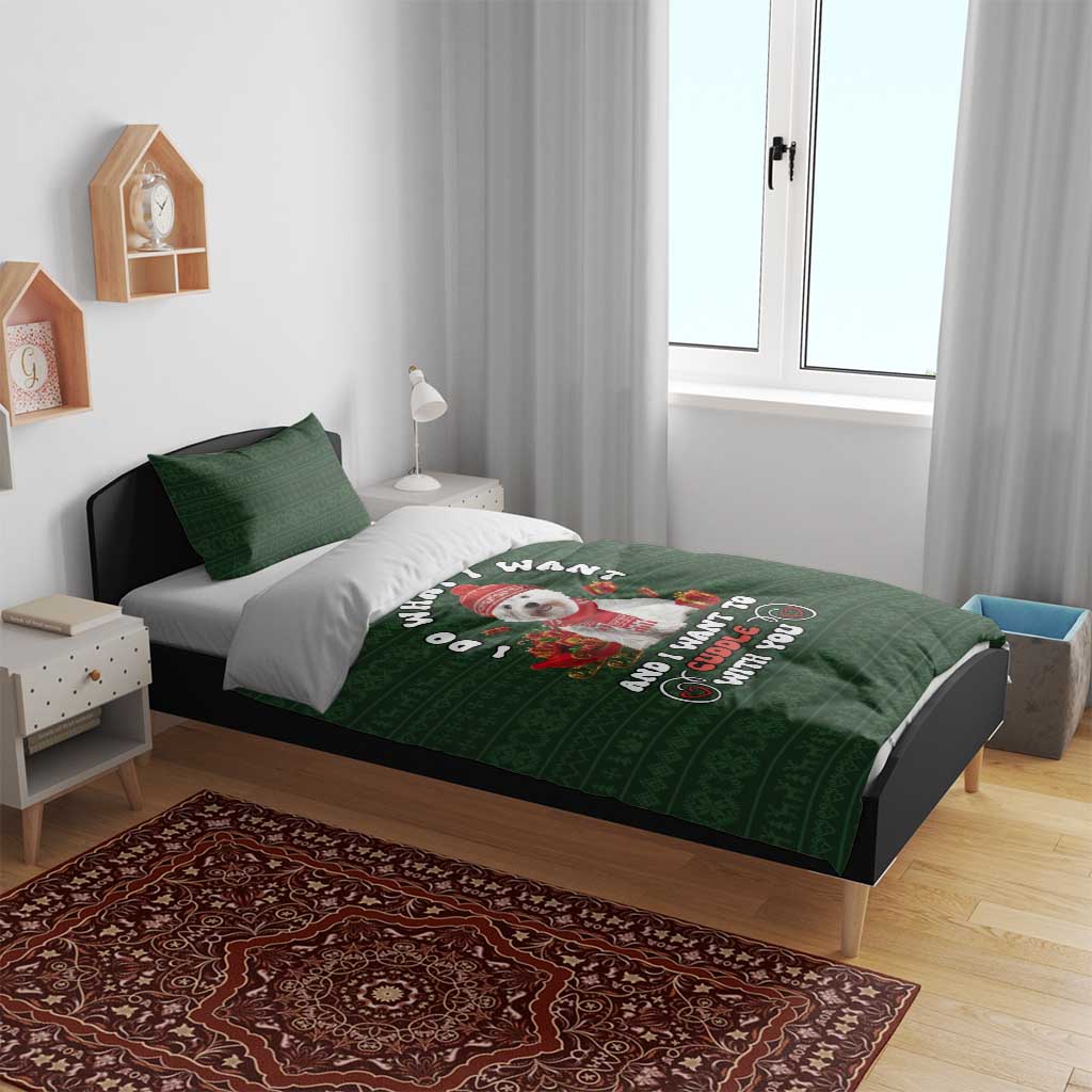 West Highland White Terrier Christmas Bedding Set Xmas Holiday Patterns - Wonder Print Shop
