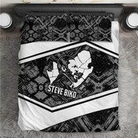 Steve Biko Bedding Set with Monochrome Portrait, Ideas Do Not Die Quote - Wonder Print Shop