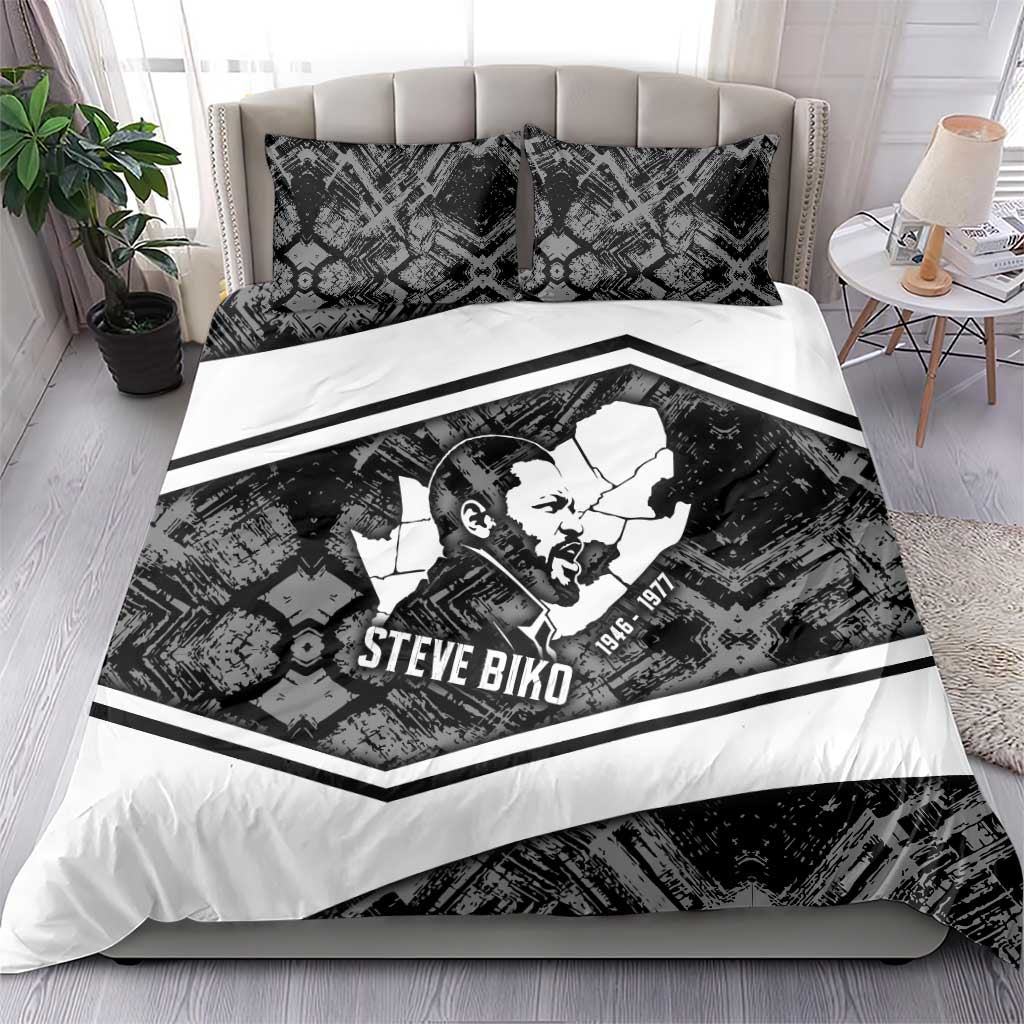 Steve Biko Bedding Set with Monochrome Portrait, Ideas Do Not Die Quote - Wonder Print Shop