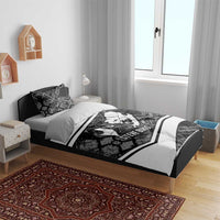 Steve Biko Bedding Set with Monochrome Portrait, Ideas Do Not Die Quote - Wonder Print Shop
