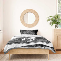 Steve Biko Bedding Set with Monochrome Portrait, Ideas Do Not Die Quote - Wonder Print Shop