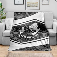 Steve Biko Blanket with Monochrome Portrait, Ideas Do Not Die Quote - Wonder Print Shop