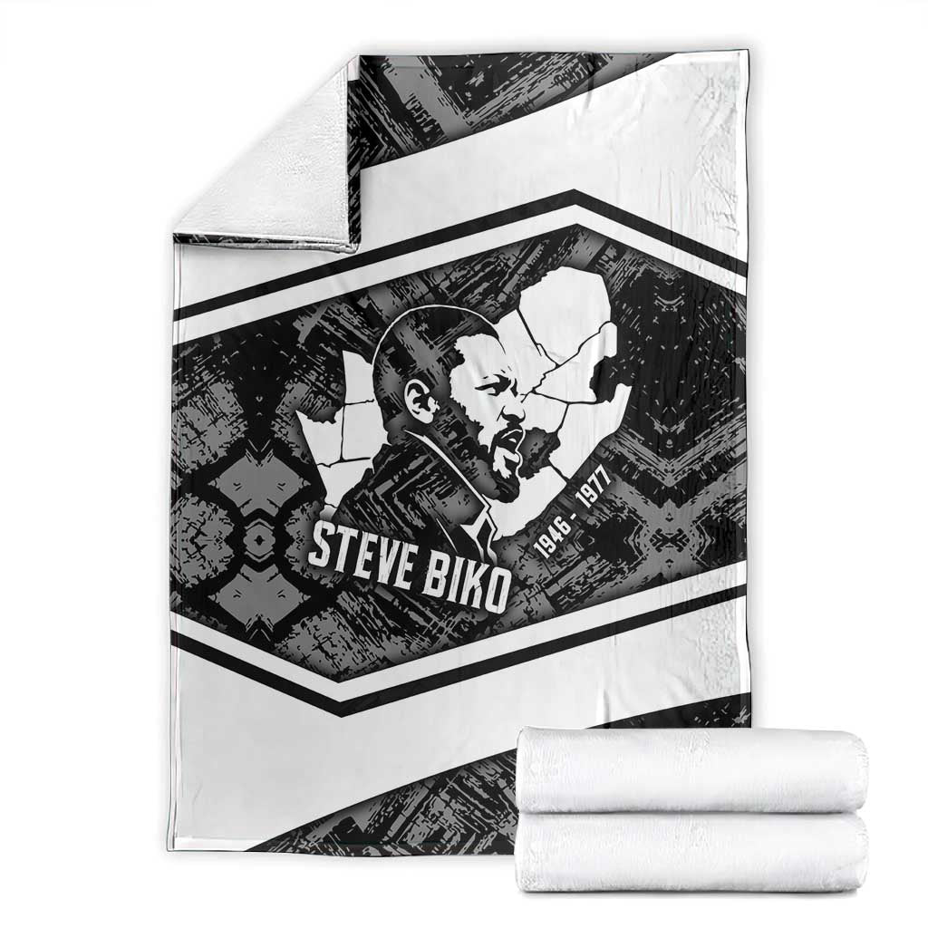 Steve Biko Blanket with Monochrome Portrait, Ideas Do Not Die Quote - Wonder Print Shop