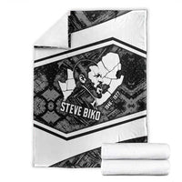 Steve Biko Blanket with Monochrome Portrait, Ideas Do Not Die Quote - Wonder Print Shop