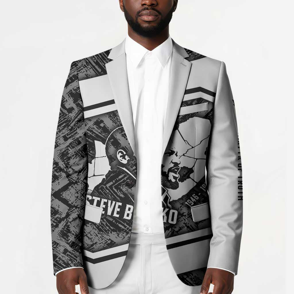 Steve Biko Blazer with Monochrome Portrait, Ideas Do Not Die Quote - Wonder Print Shop