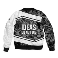 Steve Biko Bomber Jacket with Monochrome Portrait, Ideas Do Not Die Quote - Wonder Print Shop