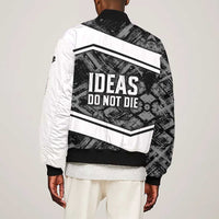 Steve Biko Bomber Jacket with Monochrome Portrait, Ideas Do Not Die Quote - Wonder Print Shop