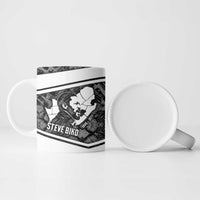 Steve Biko Ceramic Mug with Monochrome Portrait, Ideas Do Not Die Quote - Wonder Print Shop