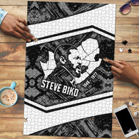 Steve Biko Puzzle with Monochrome Portrait, Ideas Do Not Die Quote - Wonder Print Shop
