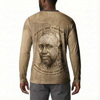 Ngugi wa Thiong O Button Sweatshirt Vintage Map Ancient African Library - Decolonising the Mind