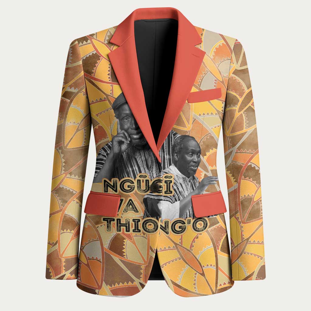 Ngugi wa Thiong O Blazer African Literary Icon Portrait Cultural Revival - Wonder Print Shop