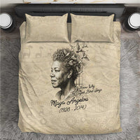 Maya Angelou Bedding Set I Know Why The Caged Bird Sings - Wonder Print Shop