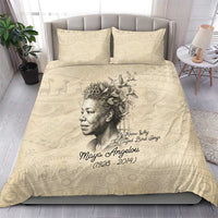 Maya Angelou Bedding Set I Know Why The Caged Bird Sings - Wonder Print Shop