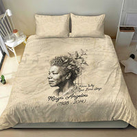 Maya Angelou Bedding Set I Know Why The Caged Bird Sings - Wonder Print Shop