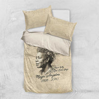 Maya Angelou Bedding Set I Know Why The Caged Bird Sings - Wonder Print Shop