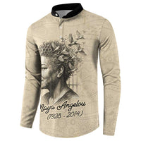 Maya Angelou Button Sweatshirt I Know Why The Caged Bird Sings