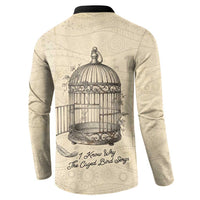 Maya Angelou Button Sweatshirt I Know Why The Caged Bird Sings