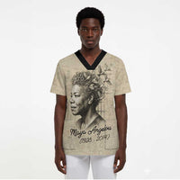 Maya Angelou Scrub Top I Know Why The Caged Bird Sings - Wonder Print Shop