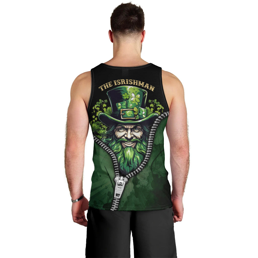 The Irish Man 3D Zip Art Men Tank Top - Wonder Print Shop