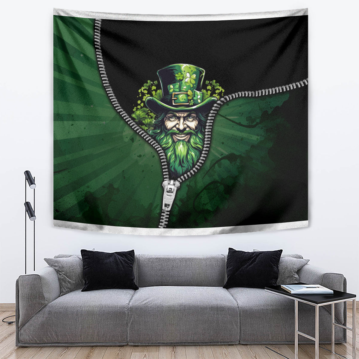 The Irish Man 3D Zip Art Tapestry