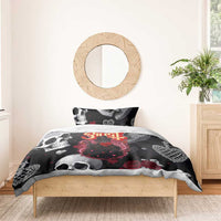 Ghost Valentine Bedding Set with Rockets Skull Heart Pattern