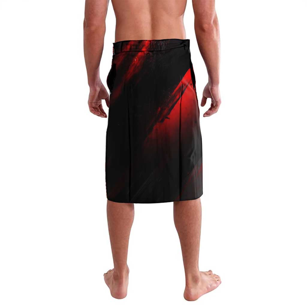 Boomer Generation Lavalava with Skull Crossbones and Grunge Streak Pattern