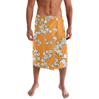 Chubby Duck Lavalava Shocked White Ducks Cartoon Doodle Pattern