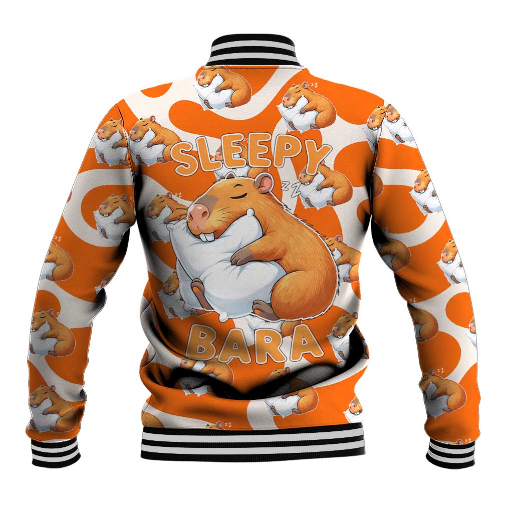 Capybara Sleep Baseball Jacket Sleepybara Nightdress