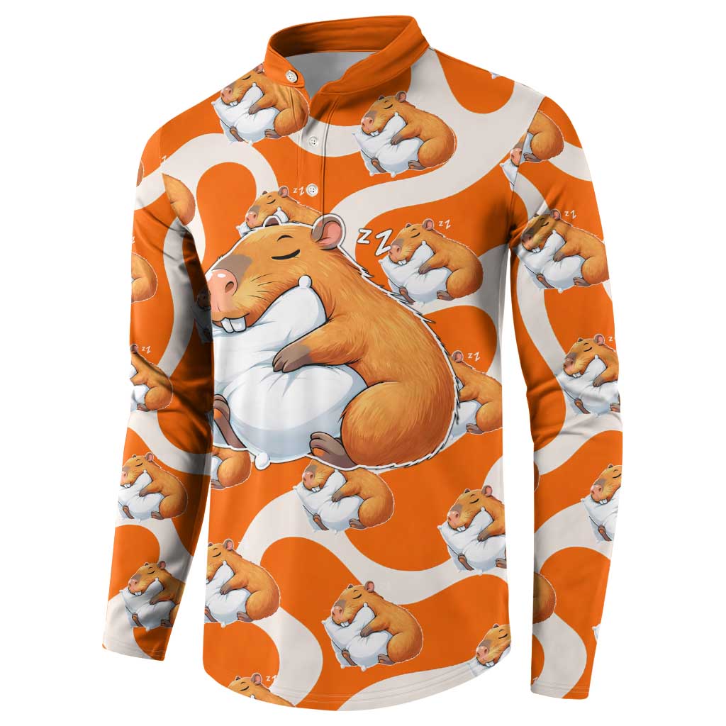Capybara Sleep Button Sweatshirt Sleepybara Nightdress