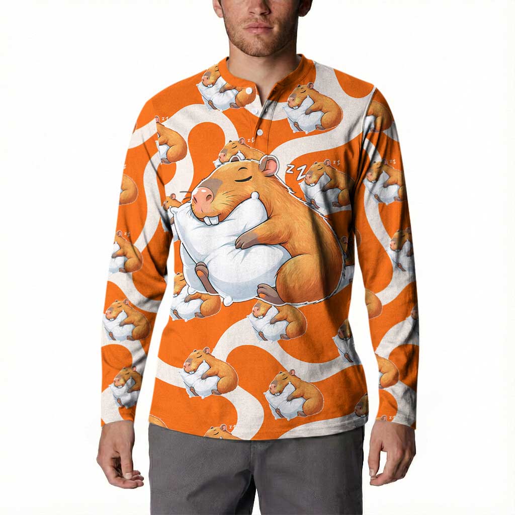 Capybara Sleep Button Sweatshirt Sleepybara Nightdress