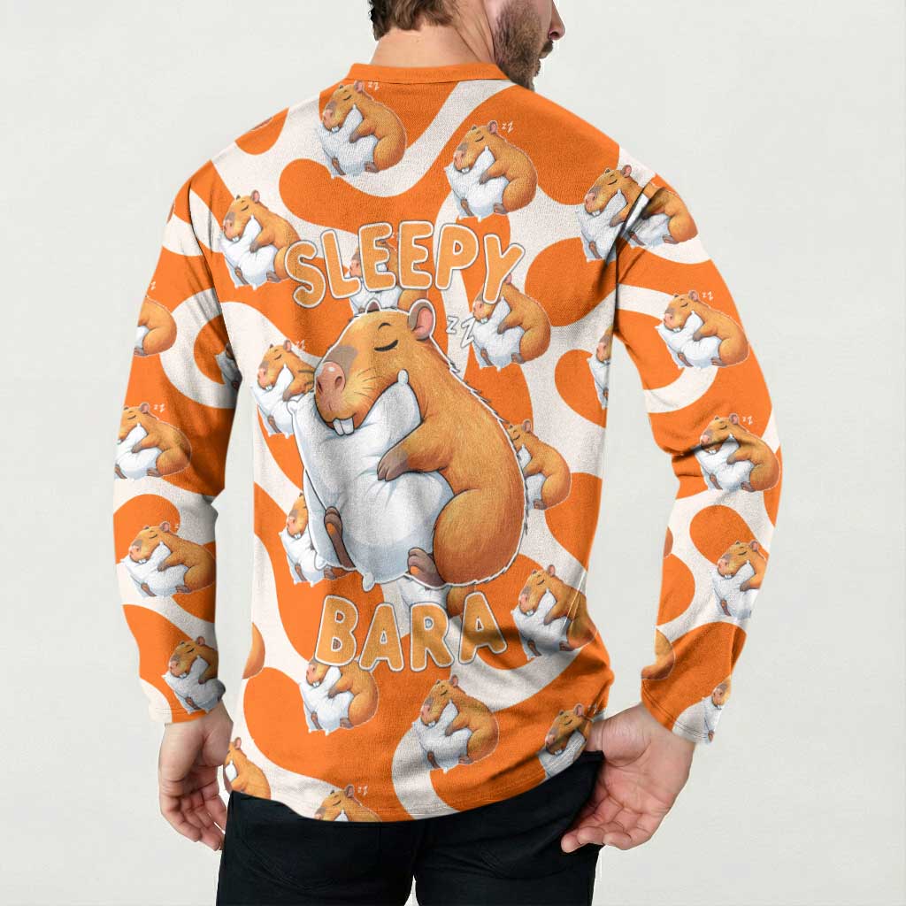 Capybara Sleep Button Sweatshirt Sleepybara Nightdress