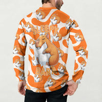 Capybara Sleep Button Sweatshirt Sleepybara Nightdress
