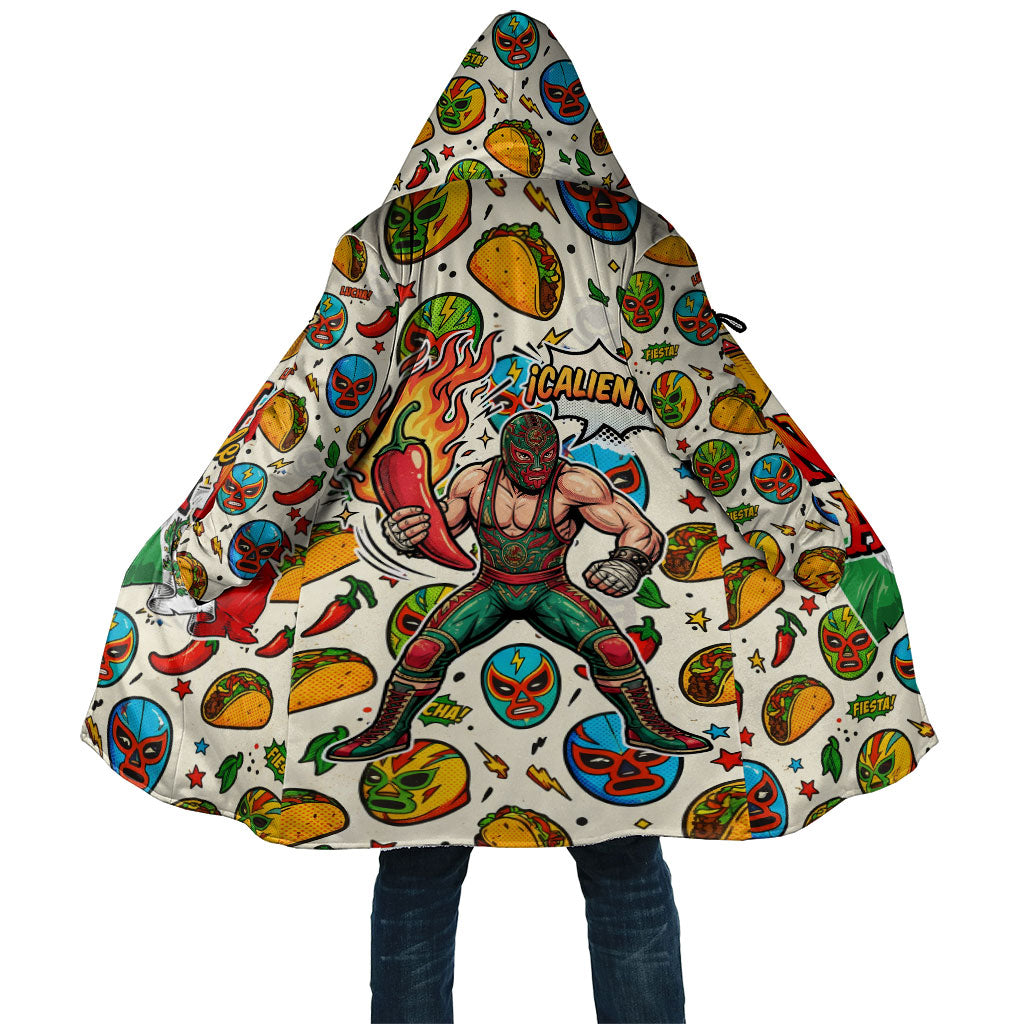 Cinco De Mayo Cloak Lucha Libre Wrestler - Pop Art Comic Style Mexican Fiesta Taco