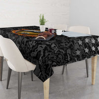 Personalized Yin Yang Billiards Tablecloth 8 Ball and 9 Ball in Fiery Black Camo Pattern - Wonder Print Shop