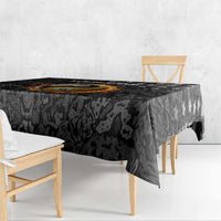 Personalized Yin Yang Billiards Tablecloth 8 Ball and 9 Ball in Fiery Black Camo Pattern - Wonder Print Shop