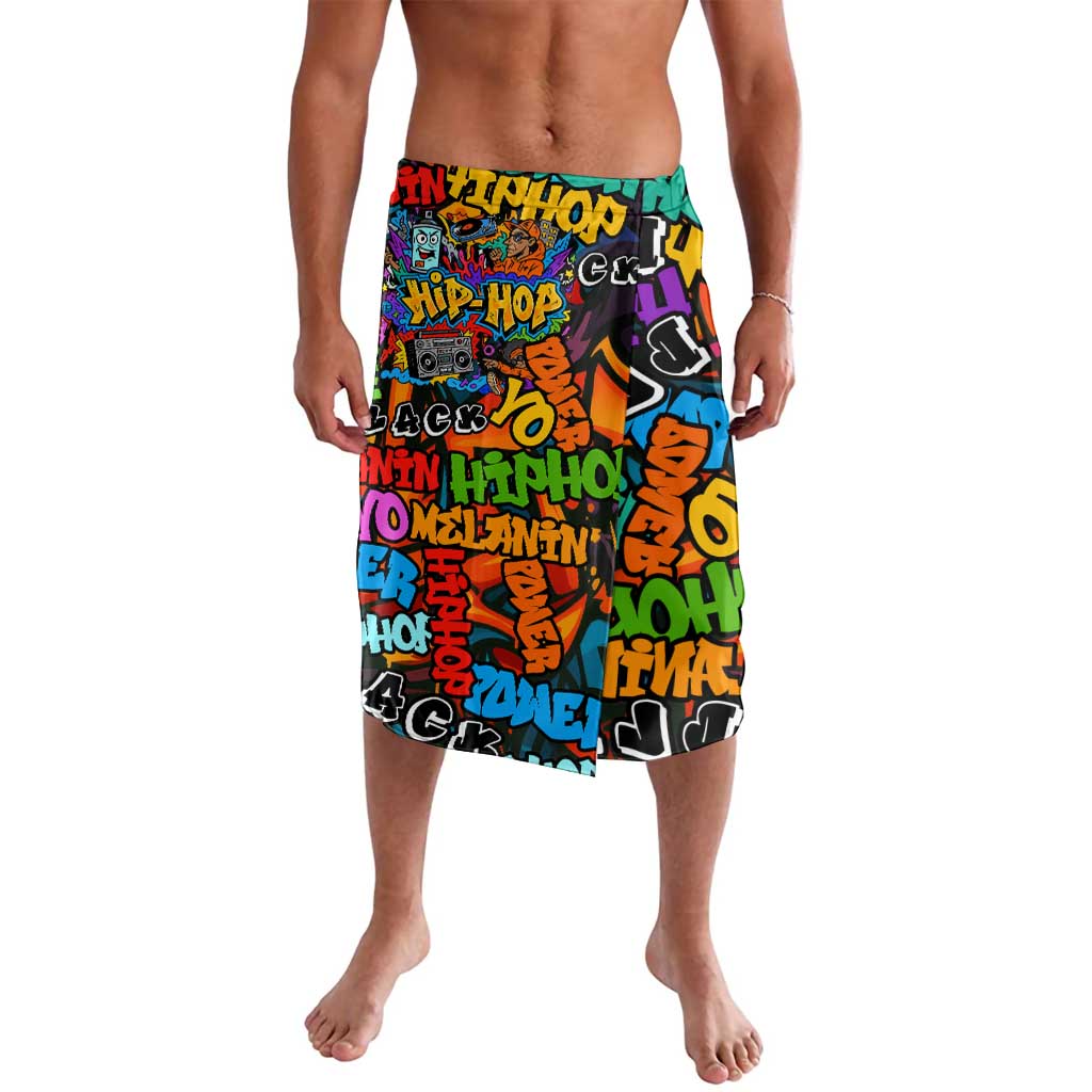 Hip Hop Graffiti Style Lavalava Black Melanin Text and Urban Street Art Design - Wonder Print Shop