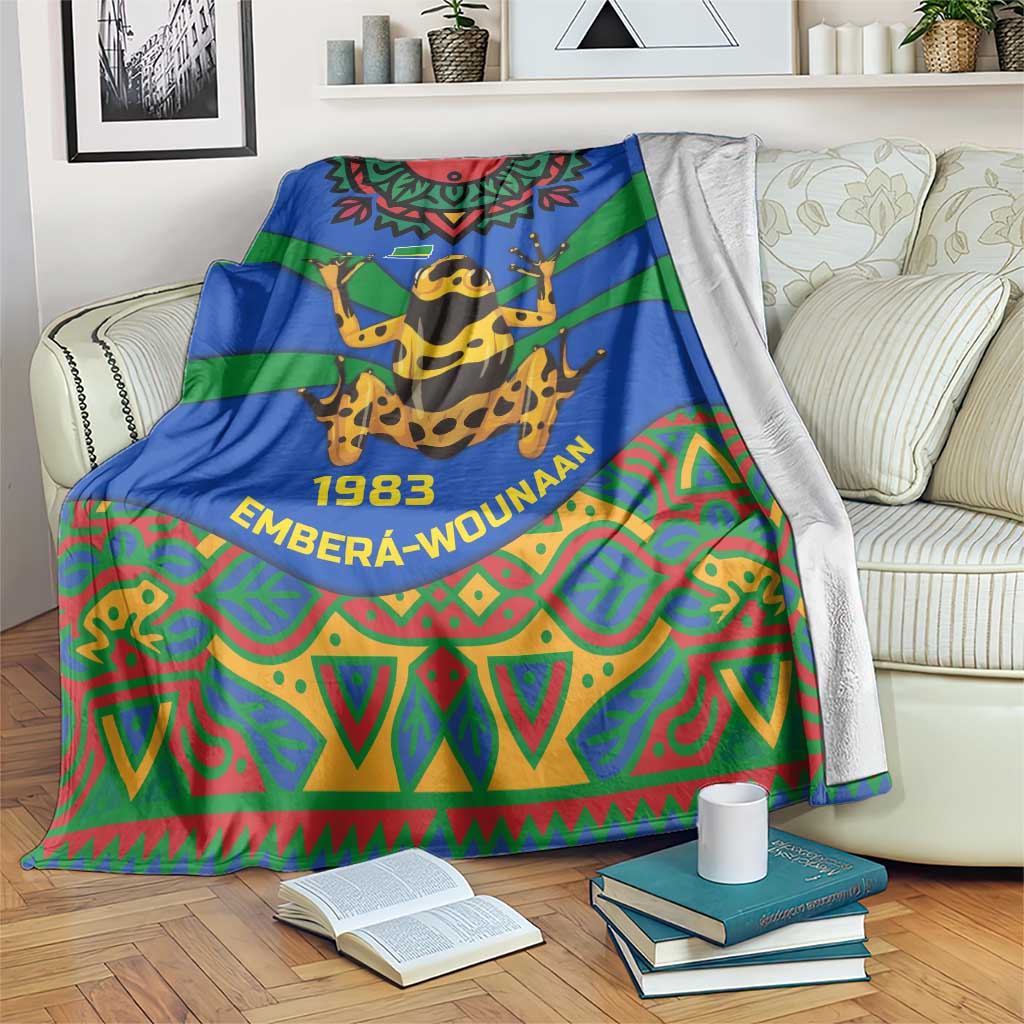 Indigenous Regions of Panama Embera-Wounaan Blanket Frog Graphic and Indigenous Pattern Guardians of the Forest - Wonder Print Shop