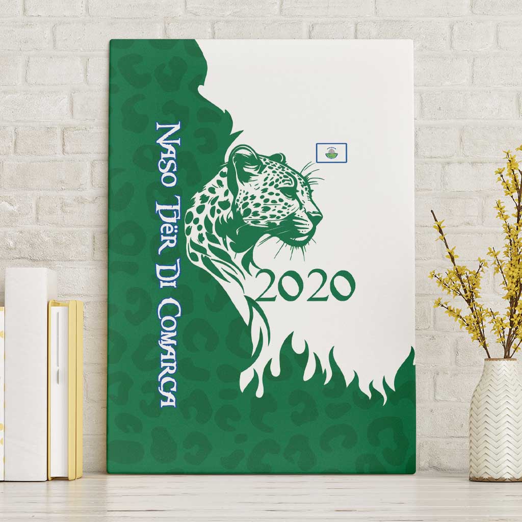 Indigenous Regions of Panama Naso Tjer Di Comarca Canvas Wall Art with Jaguar Graphic and Green White Territory and Life 2020 - Wonder Print Shop