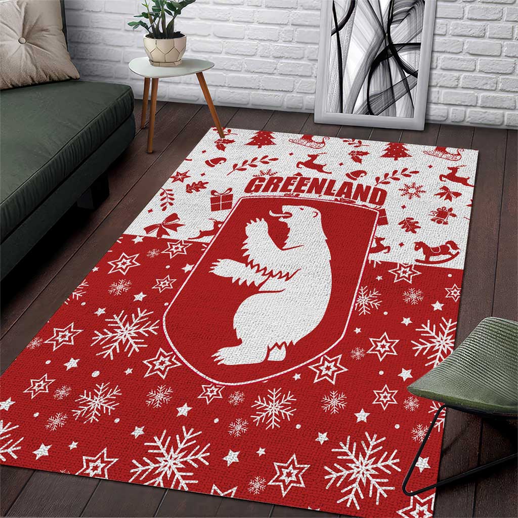 Greenland Christmas Area Rug Land of Ice Heart of Fire - Wonder Print Shop