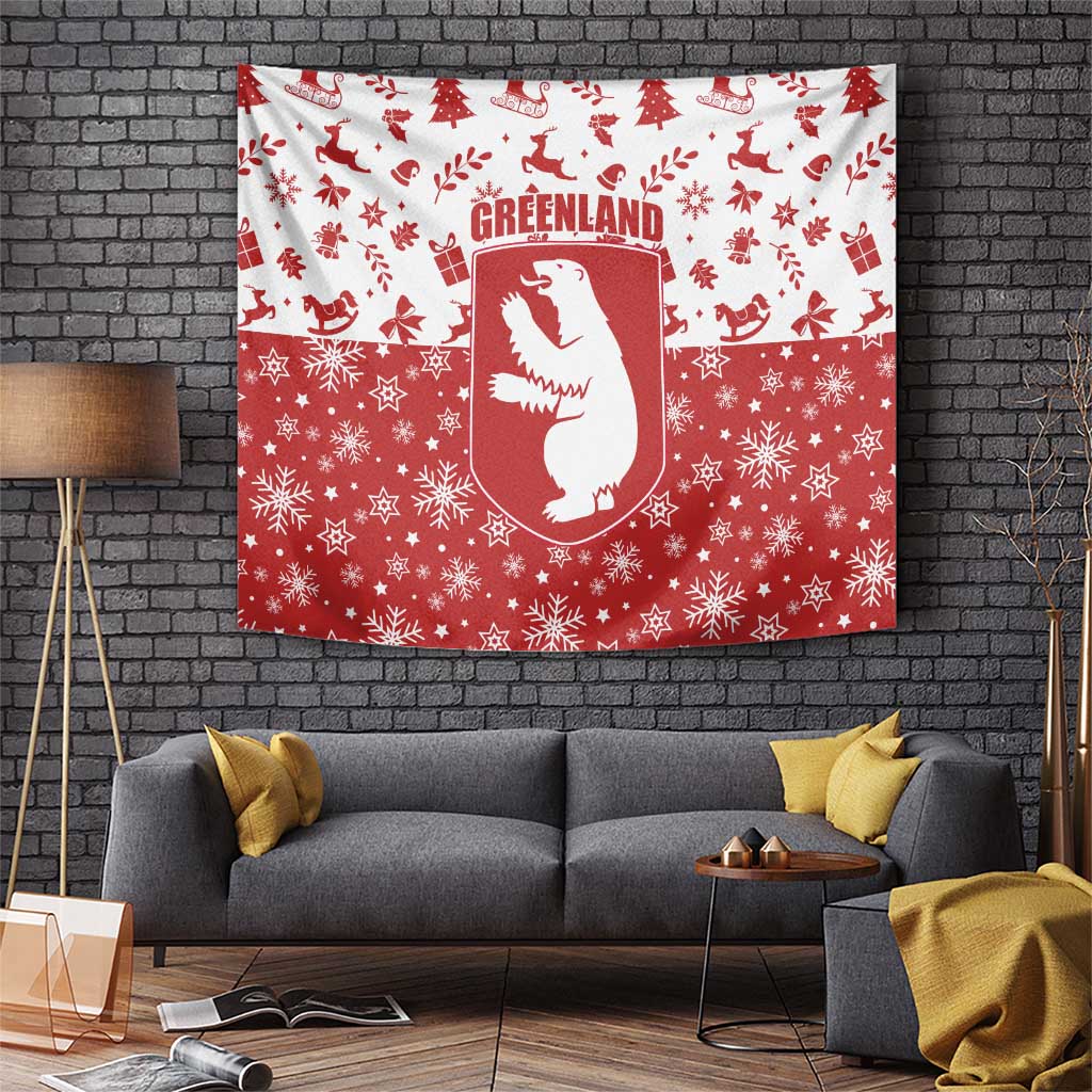 Greenland Christmas Tapestry Land of Ice Heart of Fire - Wonder Print Shop