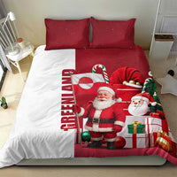 Greenland Santa Christmas Bedding Set Nordic Holiday Pride Design - Wonder Print Shop