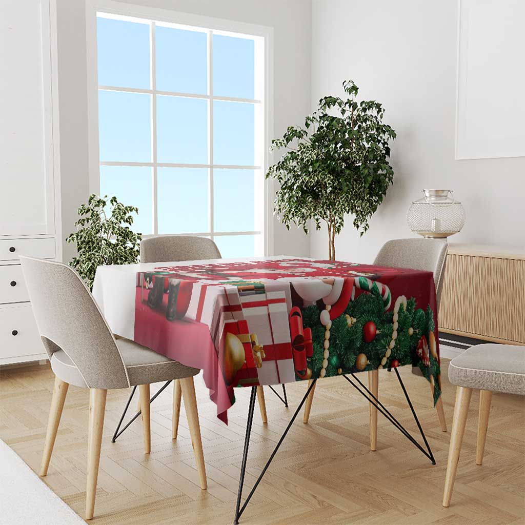 Greenland Santa Christmas Tablecloth Nordic Holiday Pride Design - Wonder Print Shop