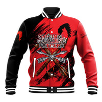 Native American Chief Skull Baseball Jacket Original Founding Fathers Headdress Feather